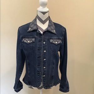 Christine Alexander Denim Studded Jacket